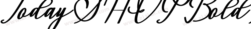 TodaySHOP BoldItalic字体转换